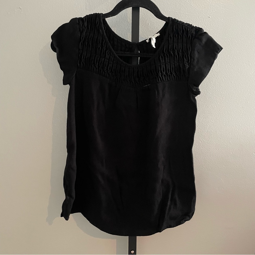 Joie Black Sleeved Blouse Size Extra Small